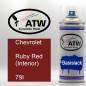 Preview: Chevrolet, Ruby Red (Interior), 79I: 400ml Sprühdose, von ATW Autoteile West.